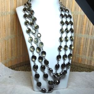 Banana Republic Cat Eye Glass Necklace